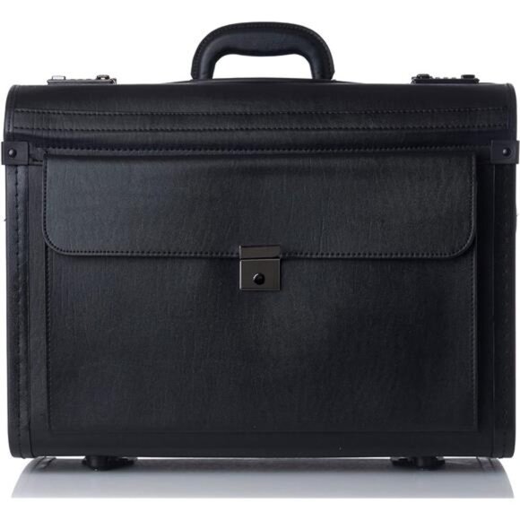 Rolling 17" Laptop Briefcase on Wheels Attache Lawyers Case Legal Size - Picture 5 of 7